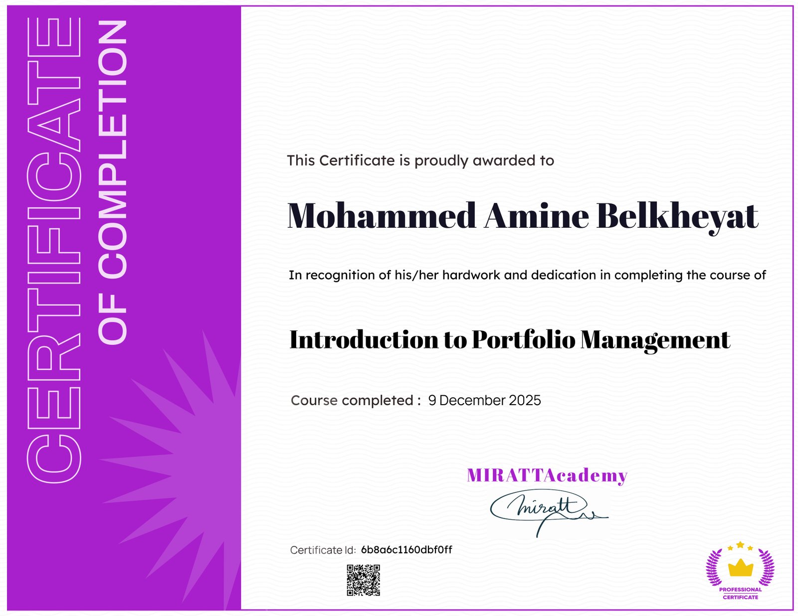 Introduction to Portfolio Management