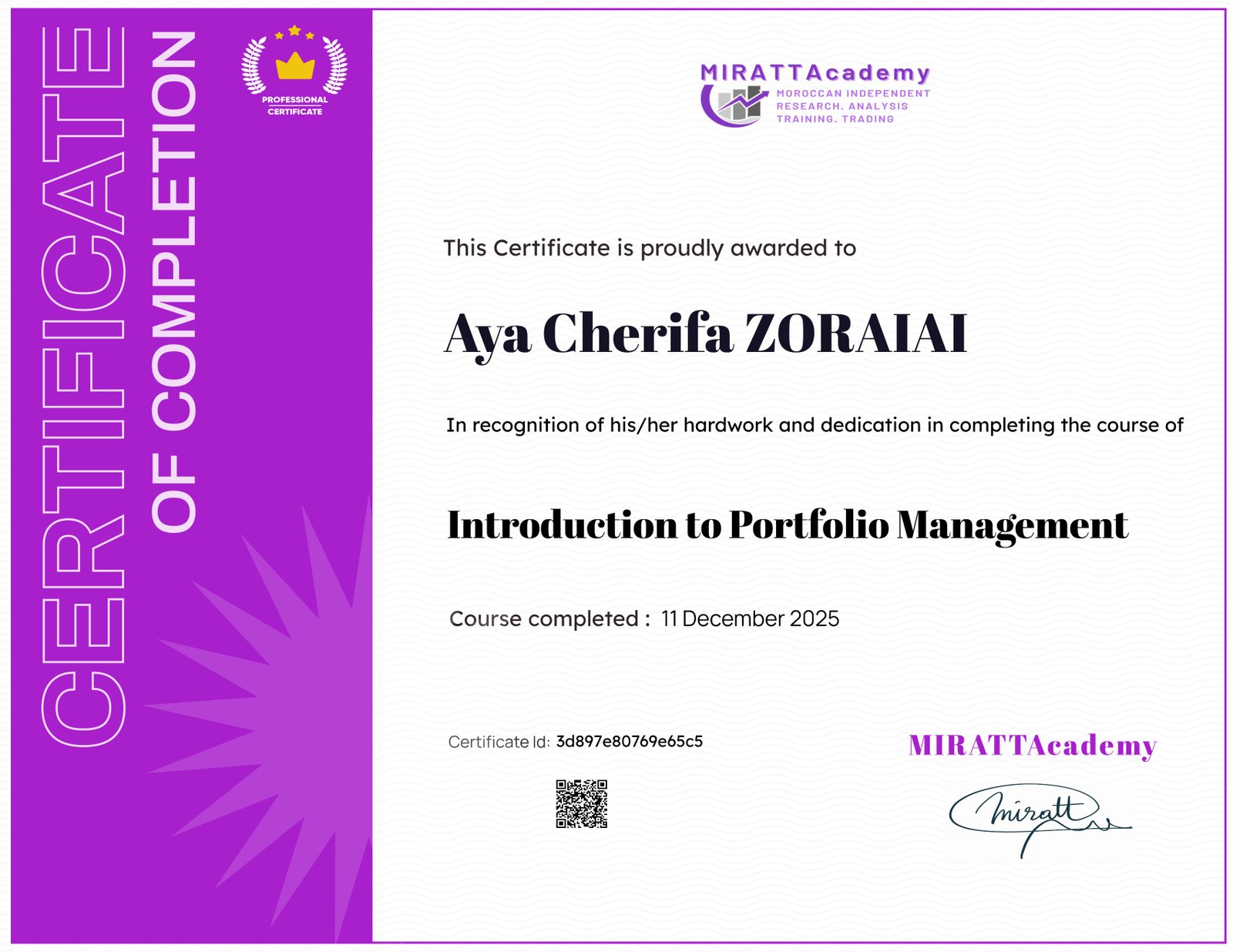 Introduction to Portfolio Management